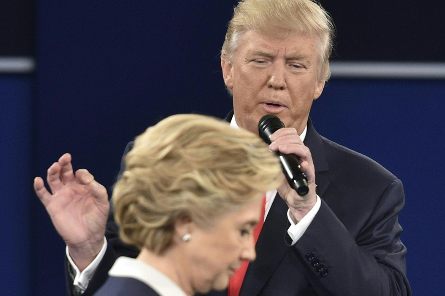 Clinton-Trump, il secondo dibattito televisivo (Afp)&nbsp;