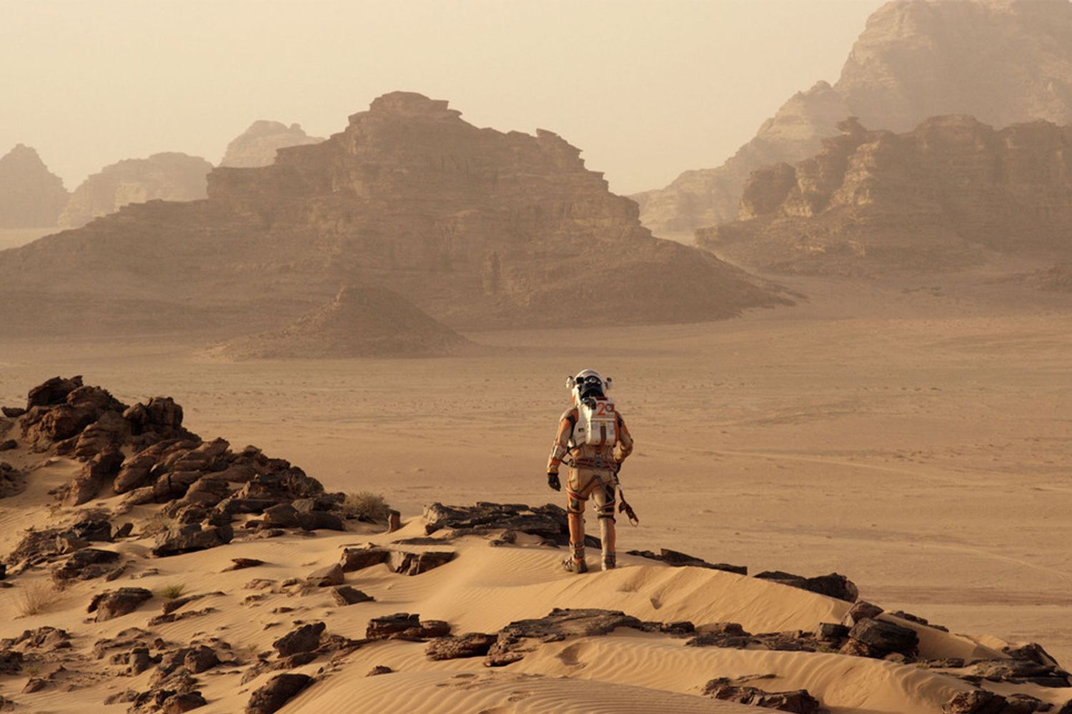 Scena dal film &lsquo;The Martian&rsquo; di Ridley Scott con Matt Damon&nbsp;(Agf)