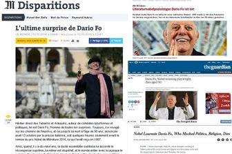 &nbsp;L'addio a Fo sui giornali di tutto il mondo