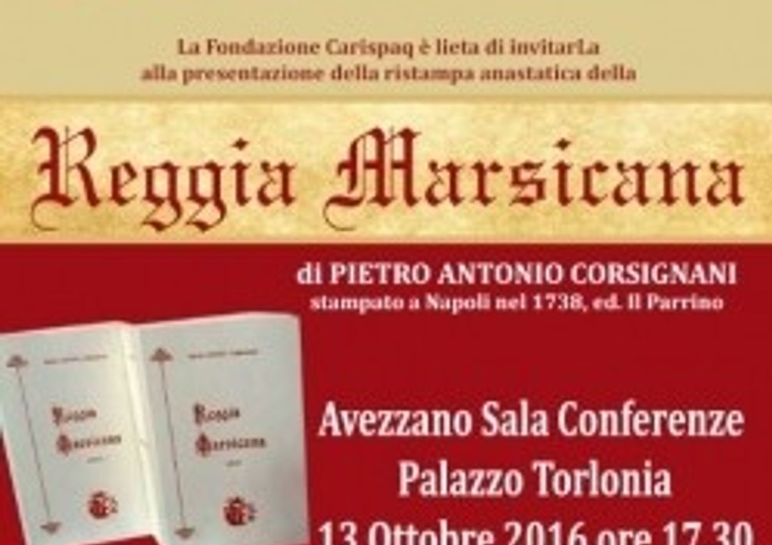 &nbsp;Fondazione Carispaq presentazione Reggia Marsicana (carispaq)