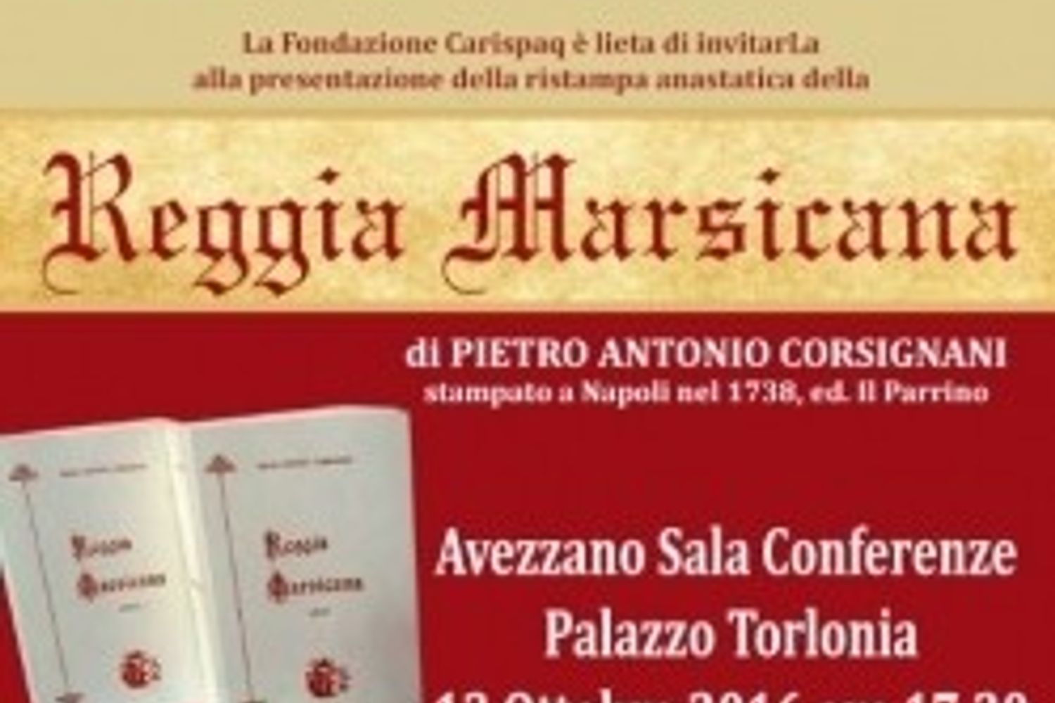 &nbsp;Fondazione Carispaq presentazione Reggia Marsicana (carispaq)