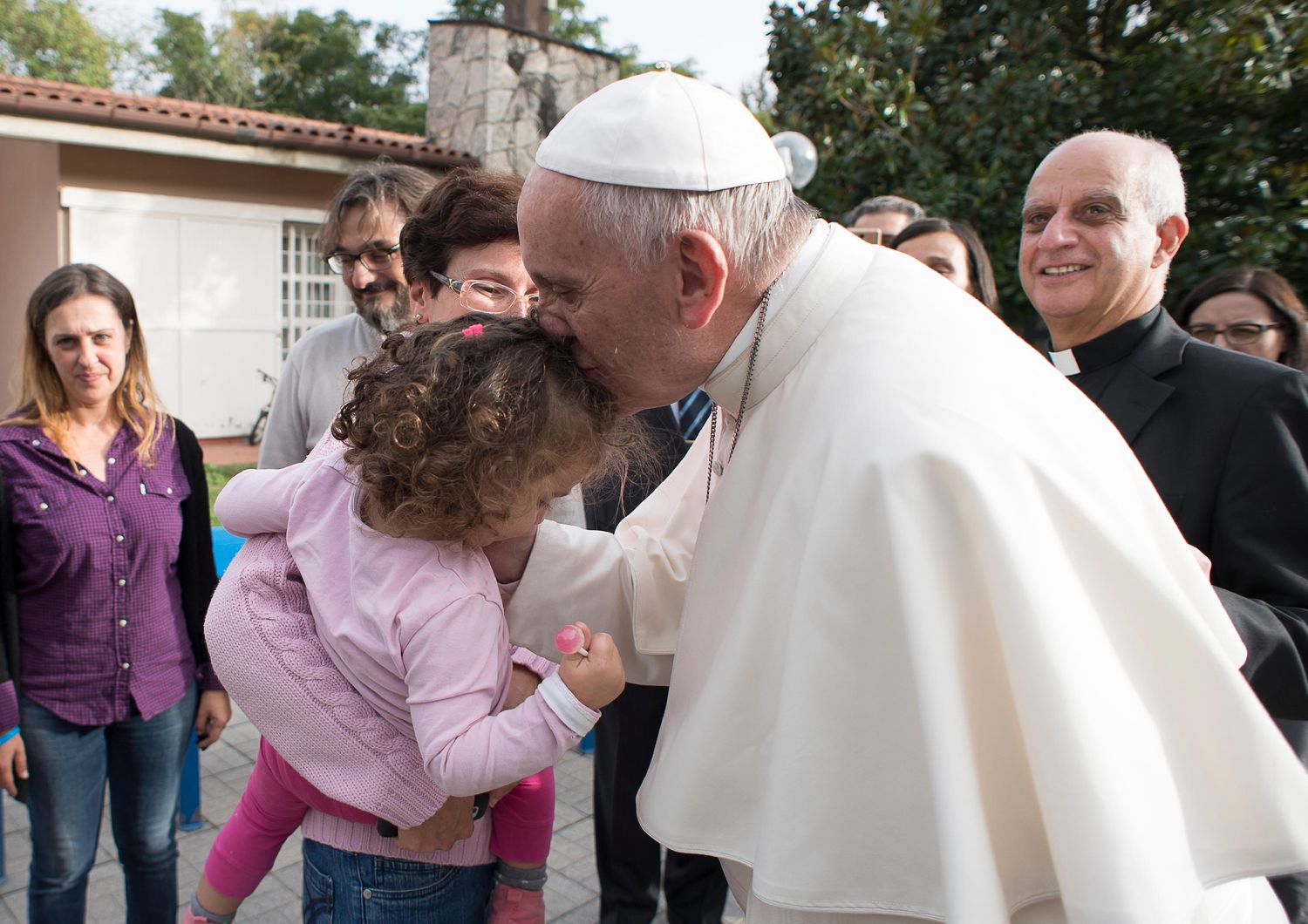 &nbsp;Papa visita casa famiglia Roma