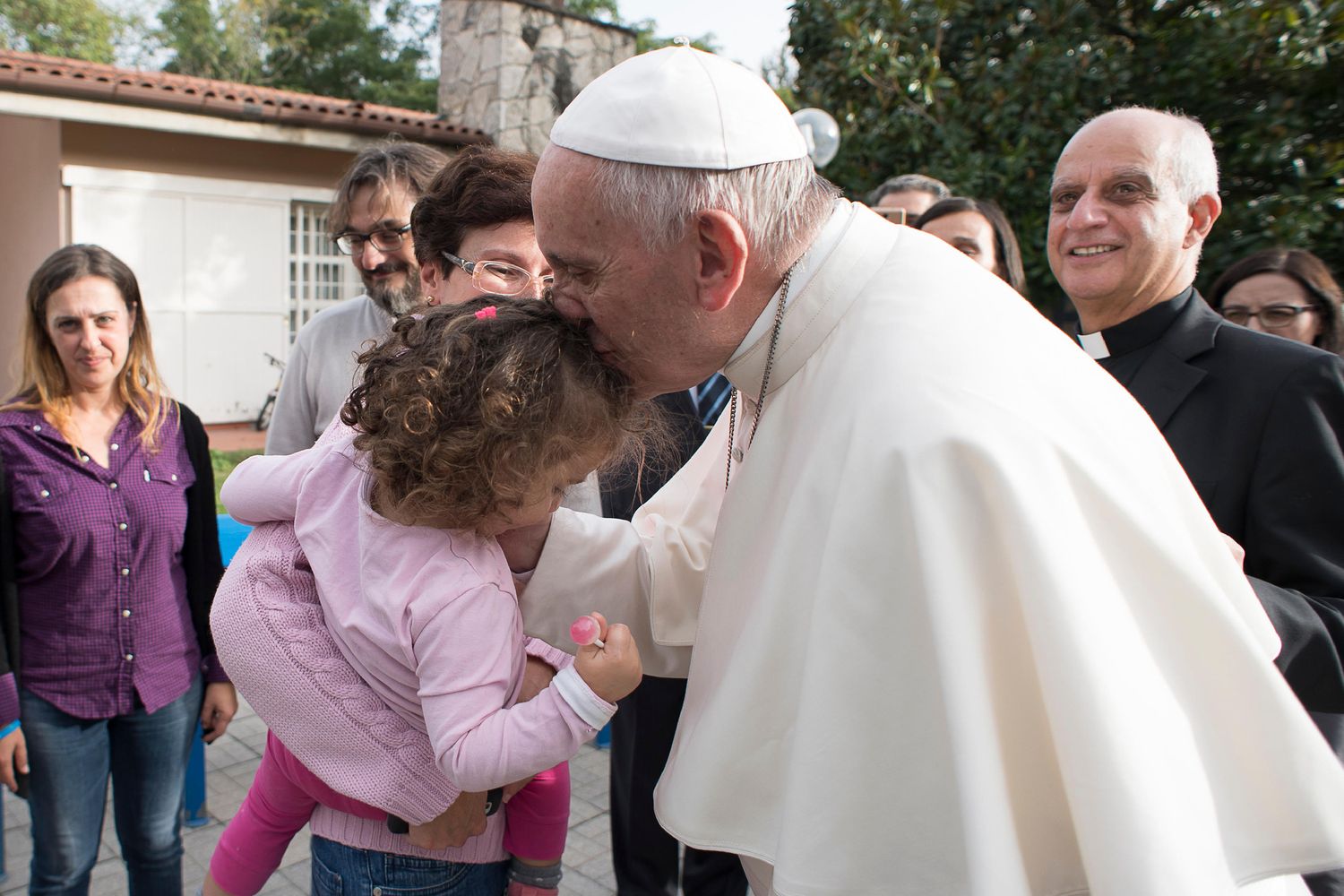 &nbsp;Papa visita casa famiglia Roma