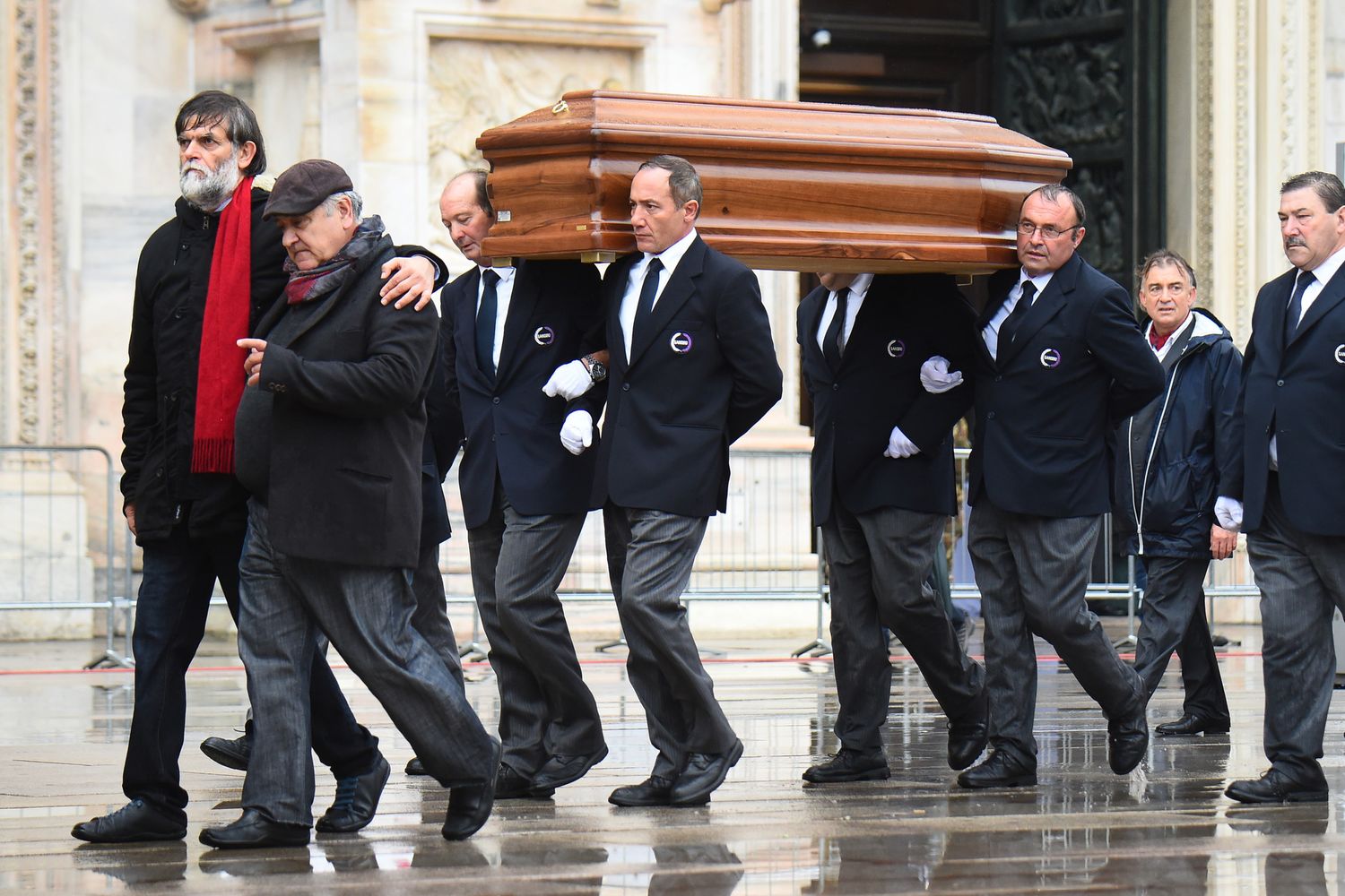 &nbsp;Dario Fo Piazza Duomo Milano (Afp)