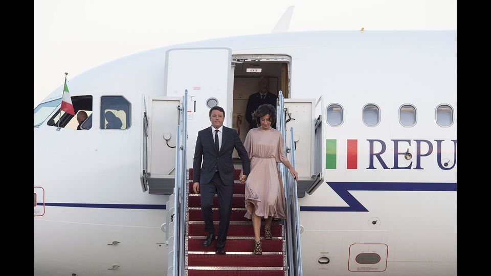 Matteo Renzi con la moglie Agnese