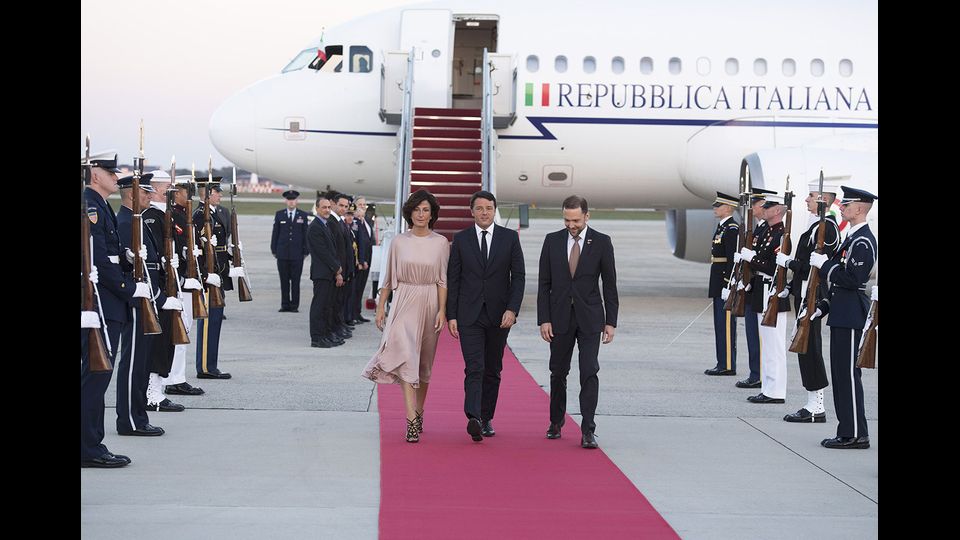 Matteo Renzi con la moglie Agnese