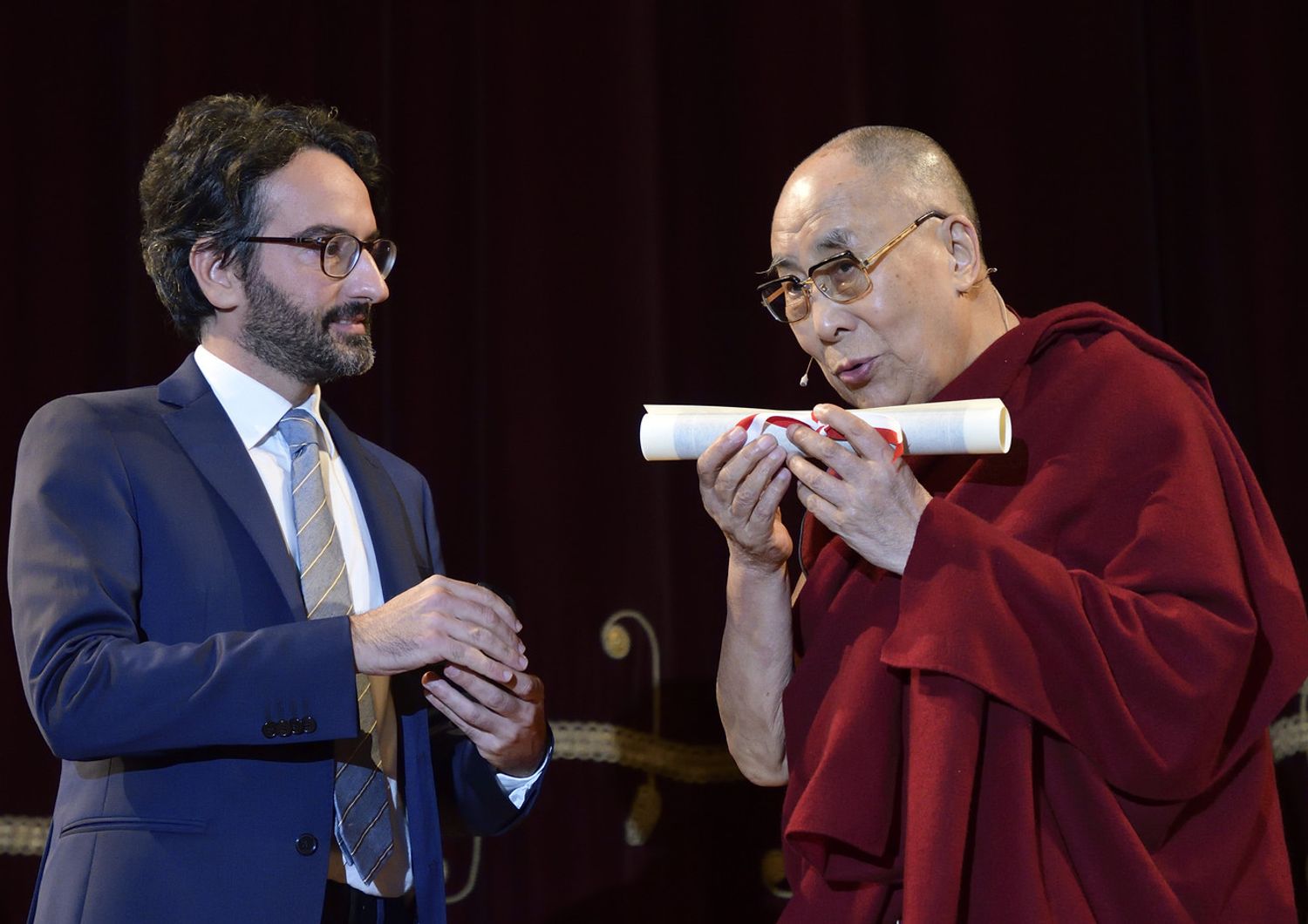 conferimento della cittadinanza onoraria del comune di Milano al Dalai Lama (Agf)