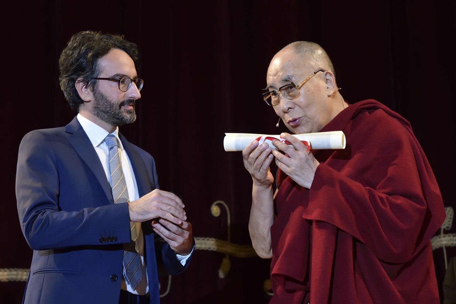 conferimento della cittadinanza onoraria del comune di Milano al Dalai Lama (Agf)