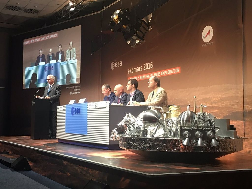 &nbsp;esa exomesa exomars schiapparelli marte (esa twitter)