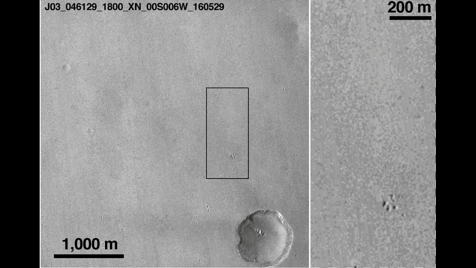 Nasa fotografa Schiaparelli su superficie pianeta Marte (Afp)&nbsp;