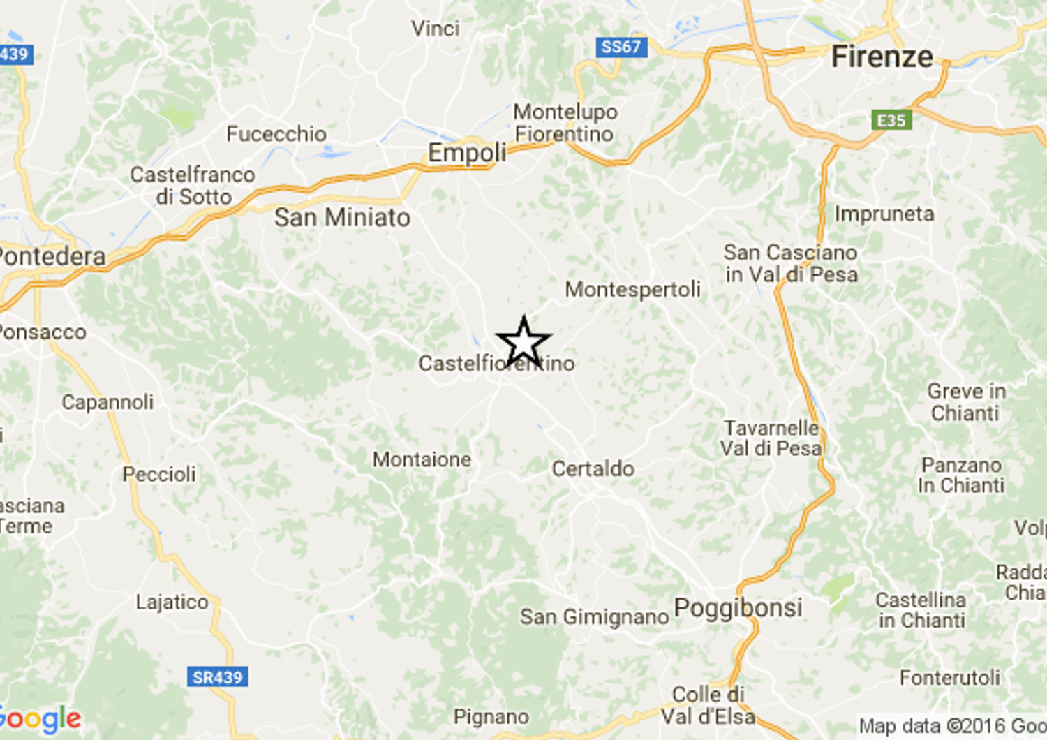 Terremoto: torna la paura nel centro Italia, sisma 3.9 a Castelfiorentino