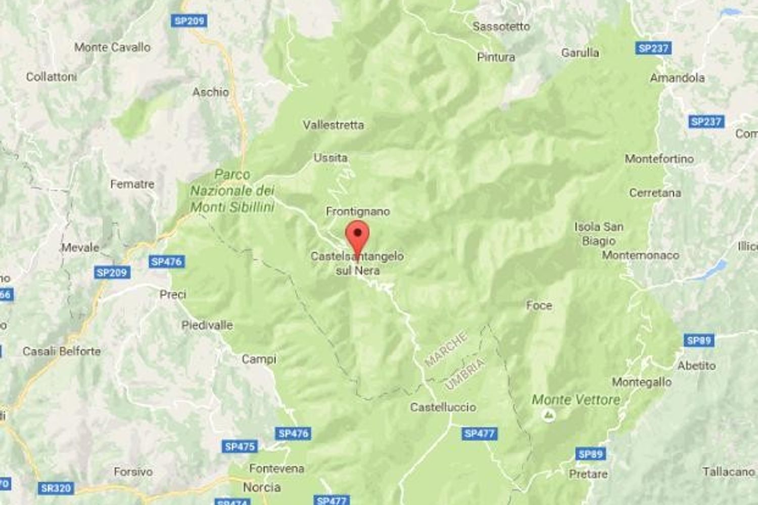 &nbsp;Castelsantangelo sul nera