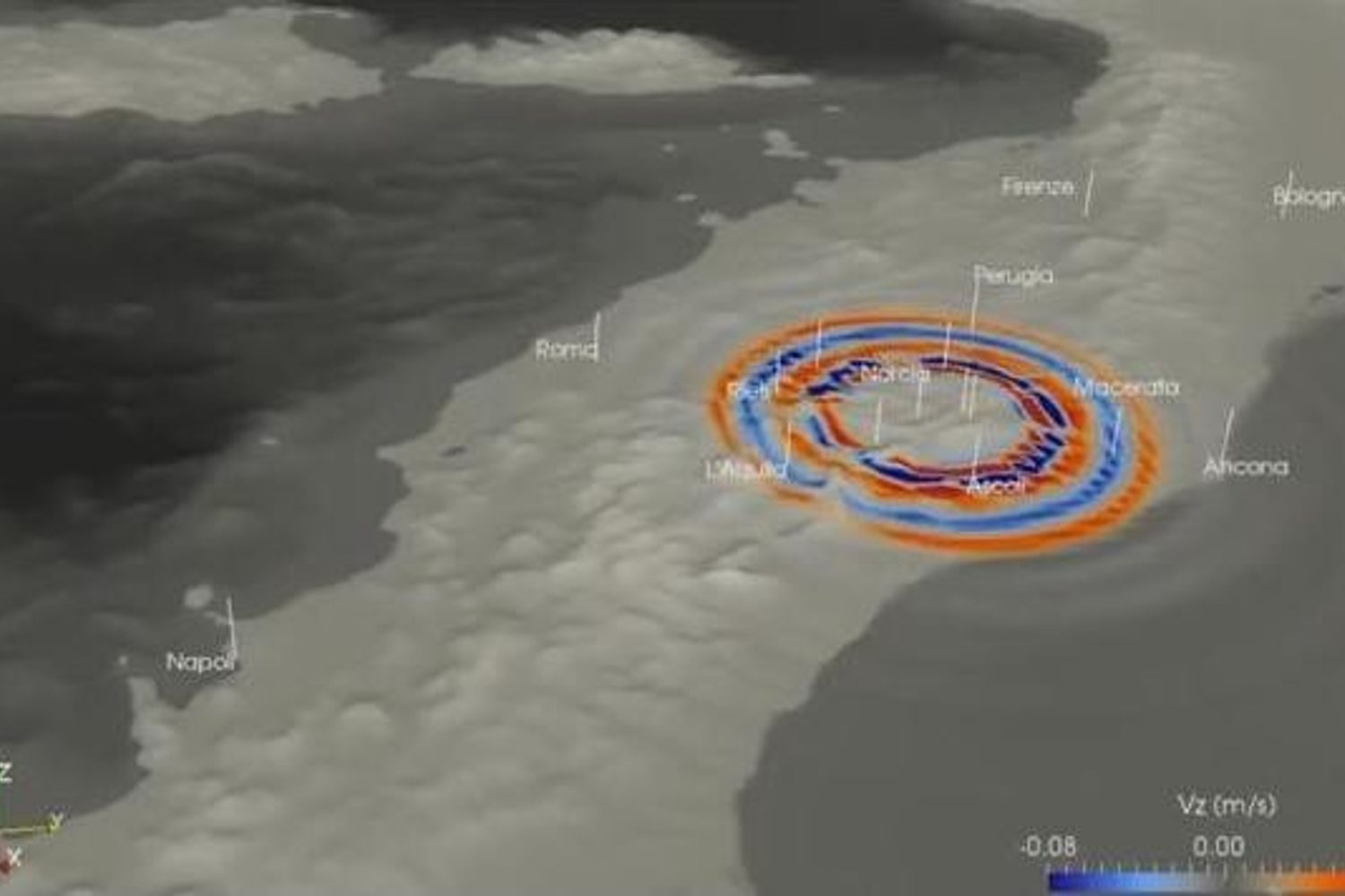 propagazione onde sismiche&nbsp;