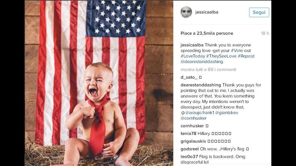 Usa 2016: la foto su Instagram di Jessica Alba &nbsp;