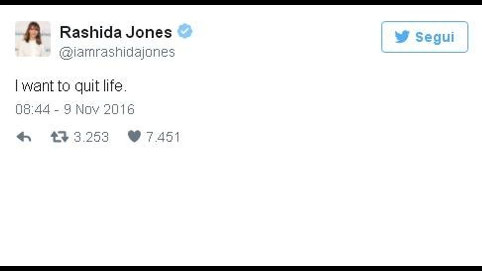 Usa 2016: il tweet di Rashida Jones &nbsp;
