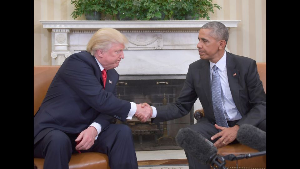 L'incontro di Trump con Obama alla Casa Bianca (Afp)&nbsp;