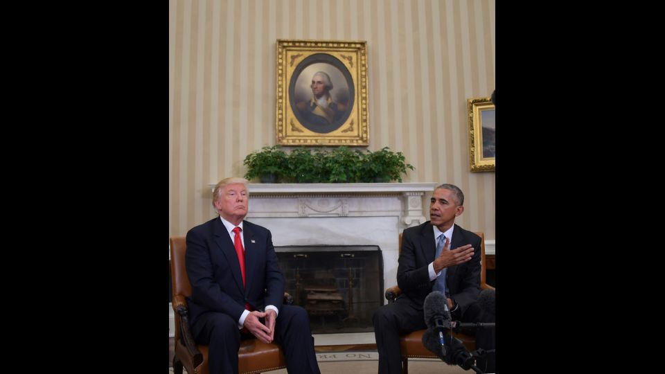 L'incontro di Trump con Obama alla Casa Bianca (Afp)&nbsp;
