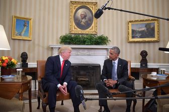 L'incontro di Trump con Obama alla Casa Bianca (Afp)&nbsp;