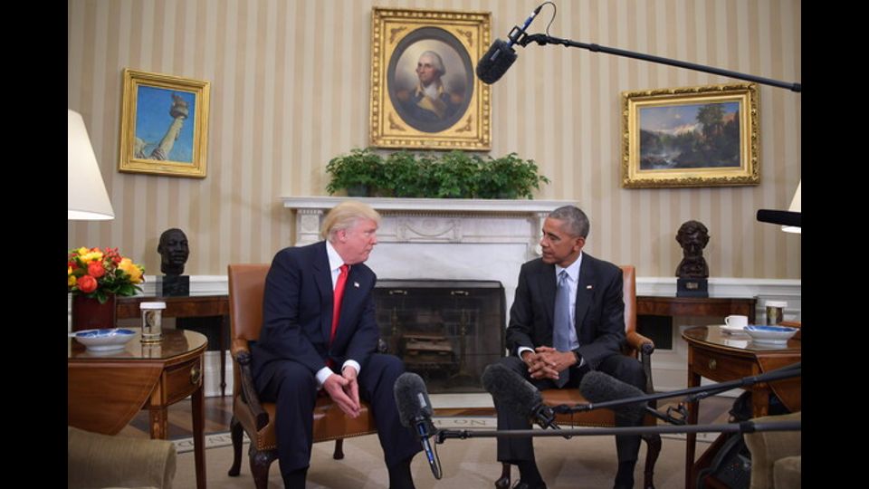 L'incontro di Trump con Obama alla Casa Bianca (Afp)&nbsp;