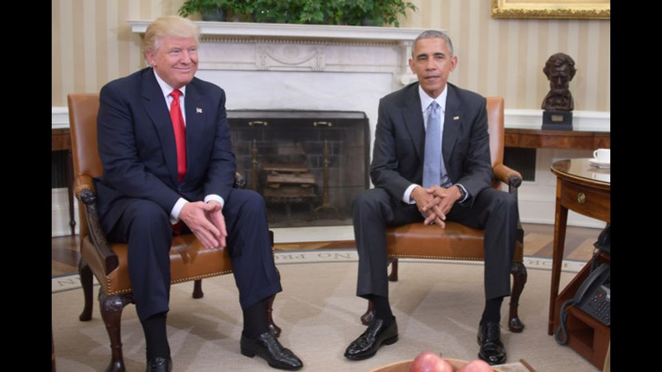 L'incontro di Trump con Obama alla Casa Bianca (Afp)&nbsp;
