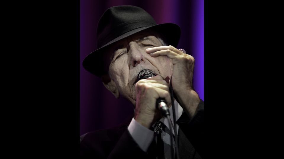 Leonard Cohen concerto in Quebec City, Canada 2 dicembre 2012 (Afp)