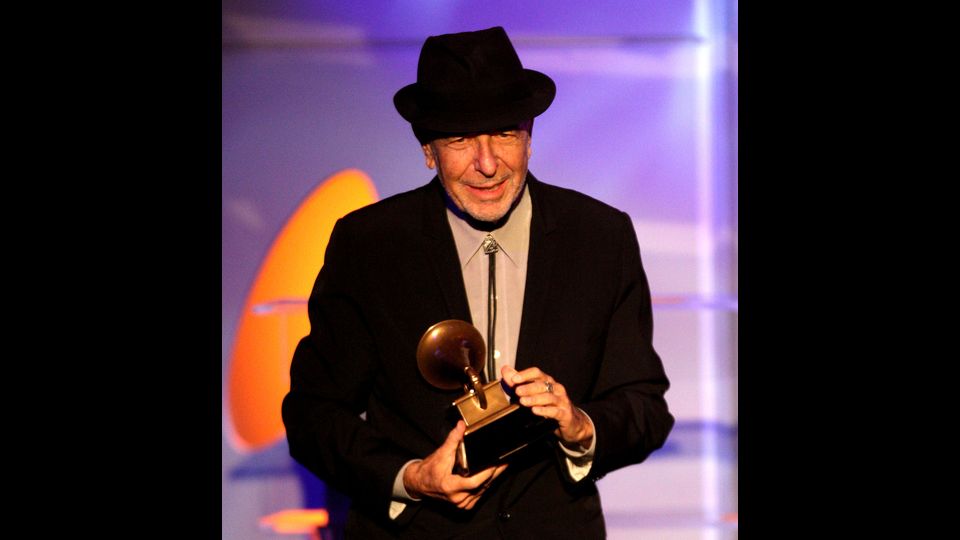 Leonard Cohen premiato al 52 &deg; annuale Merit Grammy Awards-Special Awards a Ebell Theater Wilshire il 30 gennaio 2010 a Los Angeles, California (Afp)&nbsp;