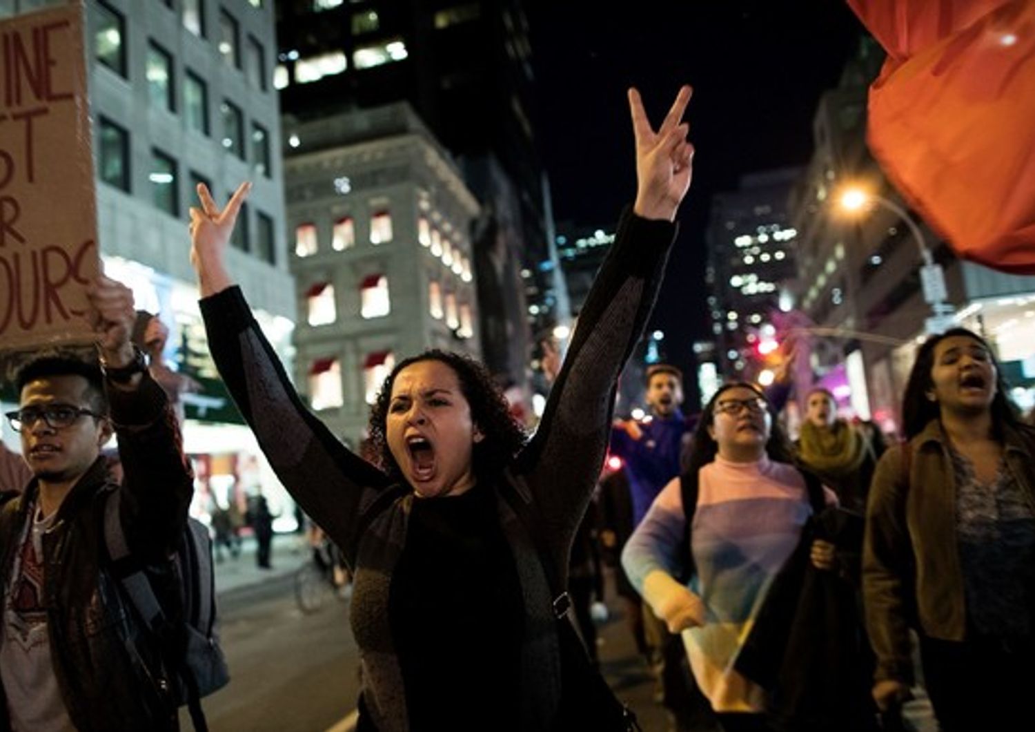 Proteste e manifestazioni a New York&nbsp;(foto Afp)
