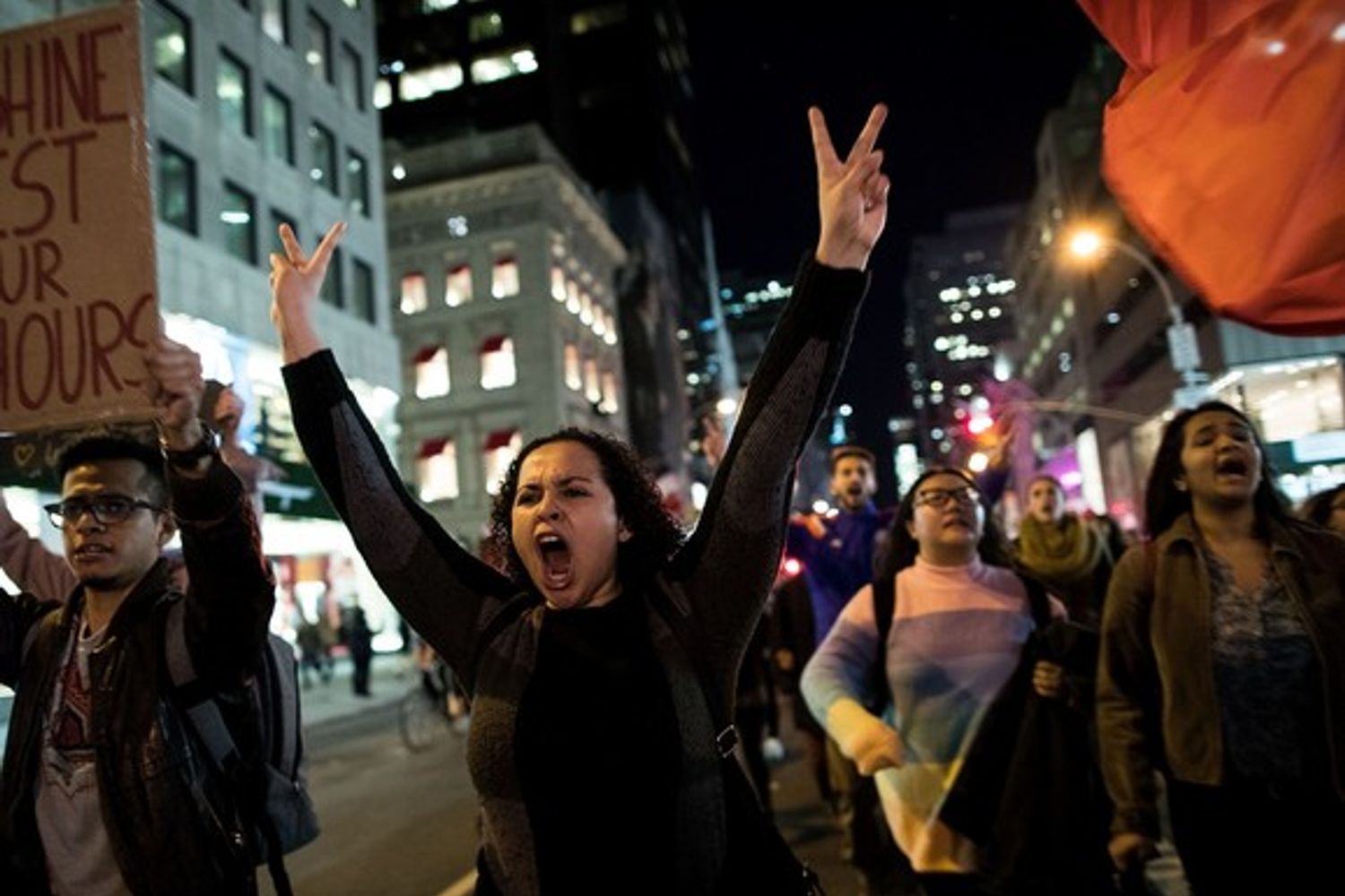 Proteste e manifestazioni a New York&nbsp;(foto Afp)