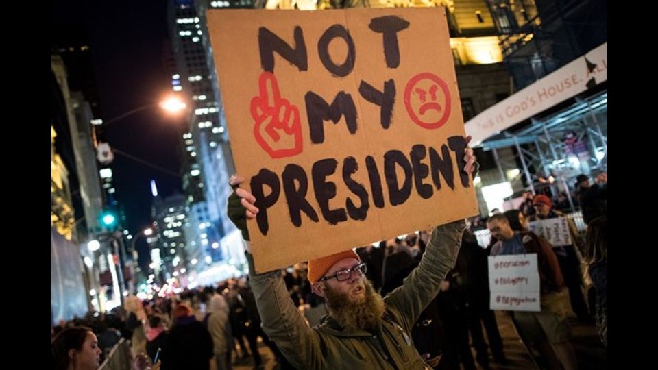 &nbsp;Proteste e manifestazioni a New York&nbsp;(foto Afp)
