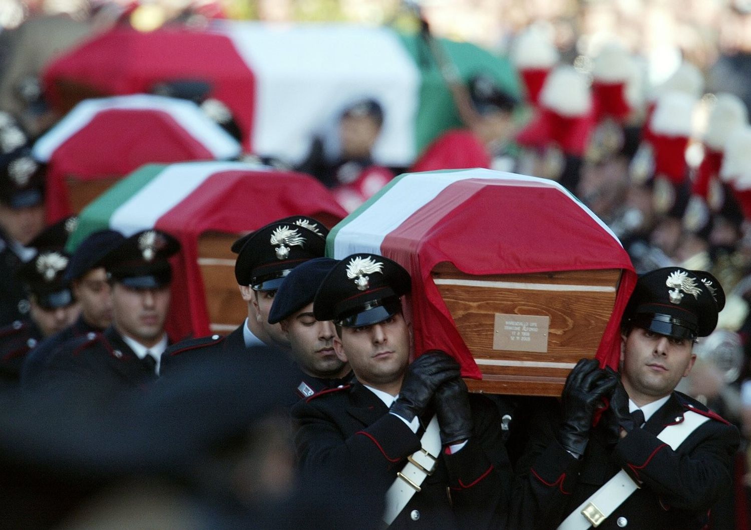 &nbsp;Nassiriya strage carabinieri funerali (afp)