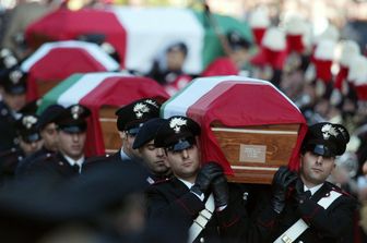 &nbsp;Nassiriya strage carabinieri funerali (afp)