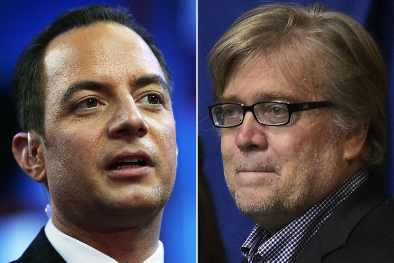 Stephen Bannon e Reince Priebus (afp)&nbsp;