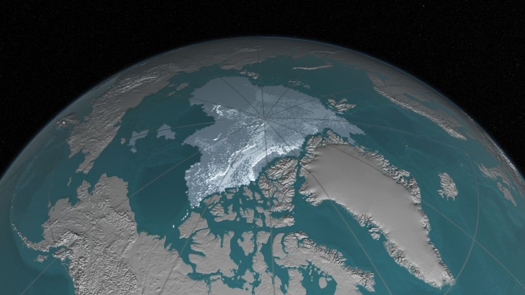 &nbsp;scioglimento ghiacciai mare dell'Artico (Nasa)