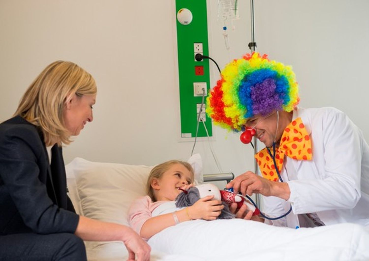 &nbsp;Ospedale bambini malati medici cure palliative clown (afp)