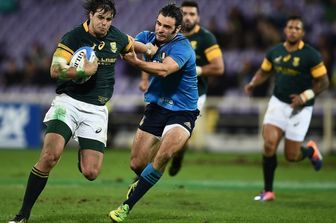 &nbsp;Rugby, l'Italia in una sfida contro il Sudafrica (afp)