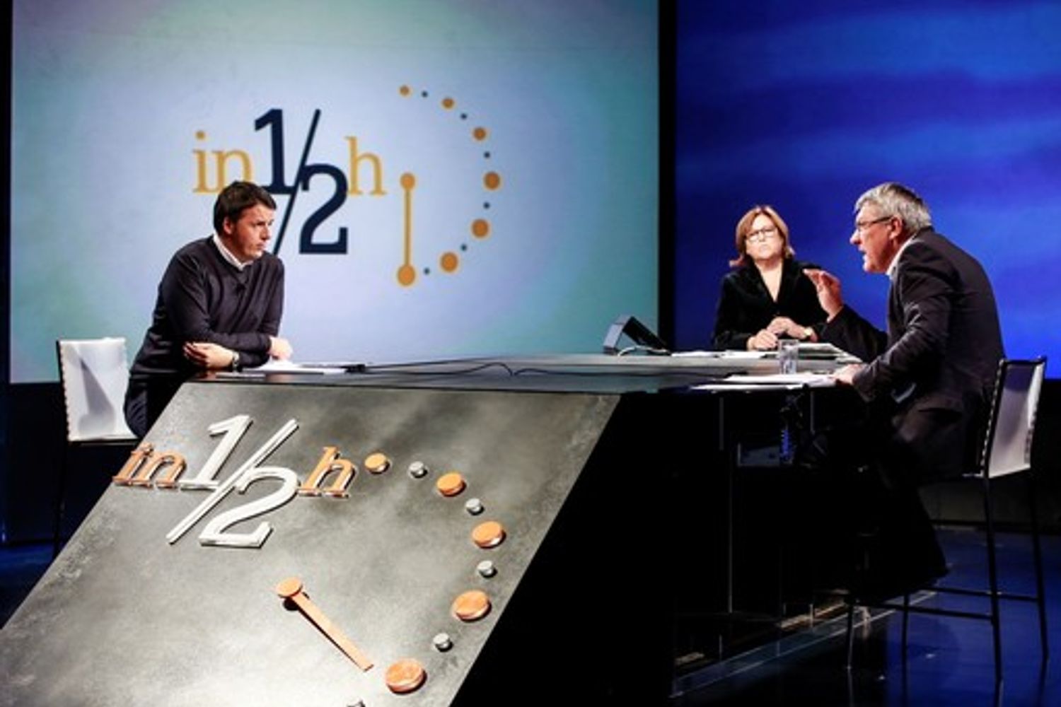 &nbsp;Renzi Landini in 1/2 ora (agf)