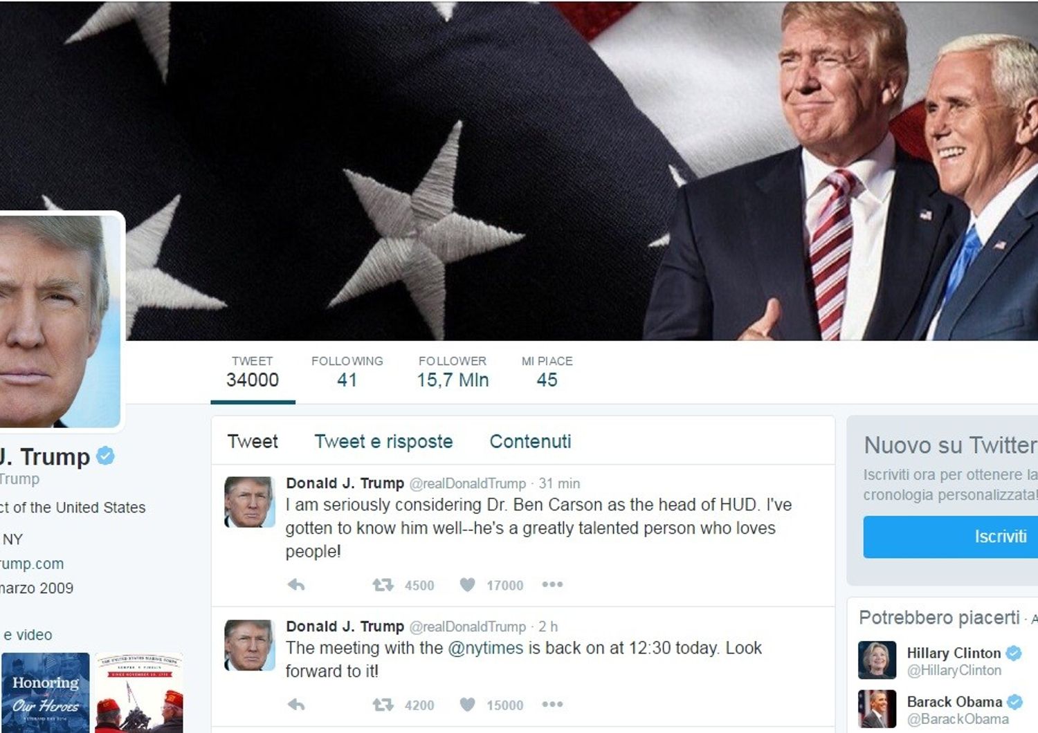 Trump: 94% americani stufi dei suoi tweet offensivi
