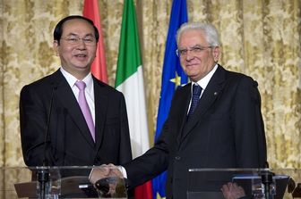 Presidente vietnamita Tran Dai Quang e Sergio Mattarella (sito qurinale)&nbsp;