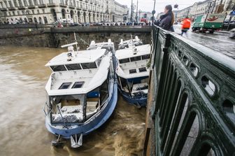 Torino, Po in piena (agf)