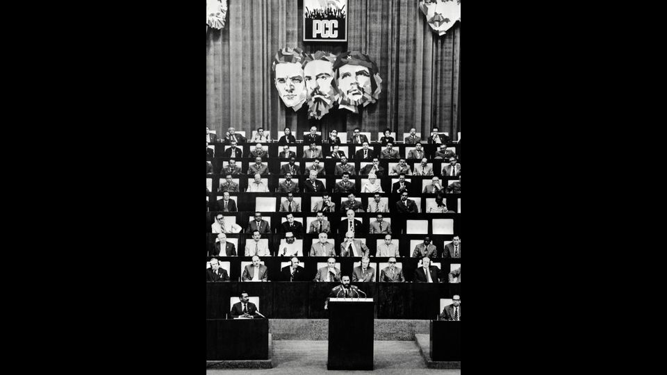 Il primo Congresso del Partito Comunista di Cuba (PCC) a L'Avana il 9 gennaio 1976 (Afp)&nbsp;