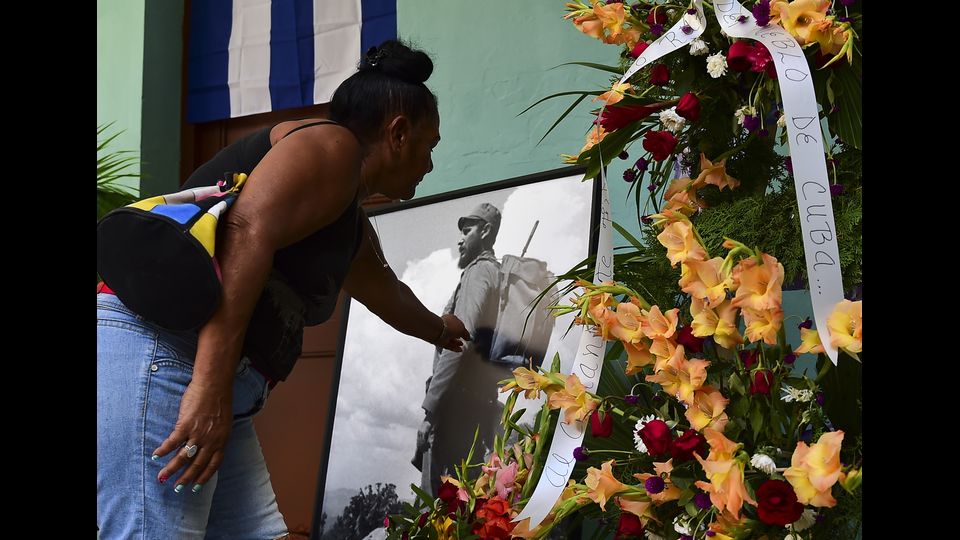 Guanabacoa, fiori per il Lider Maximo a L'Avana (Afp)&nbsp;