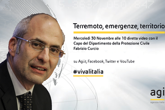 &nbsp;Fabrizio Curcio a Viva l'Italia (Agi)