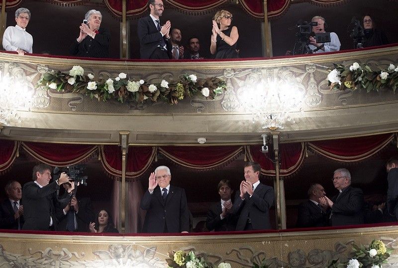 Mattarella a Bergamo, il maestro Riccardo Muti festeggia 50 anni di bacchetta (quirinale)