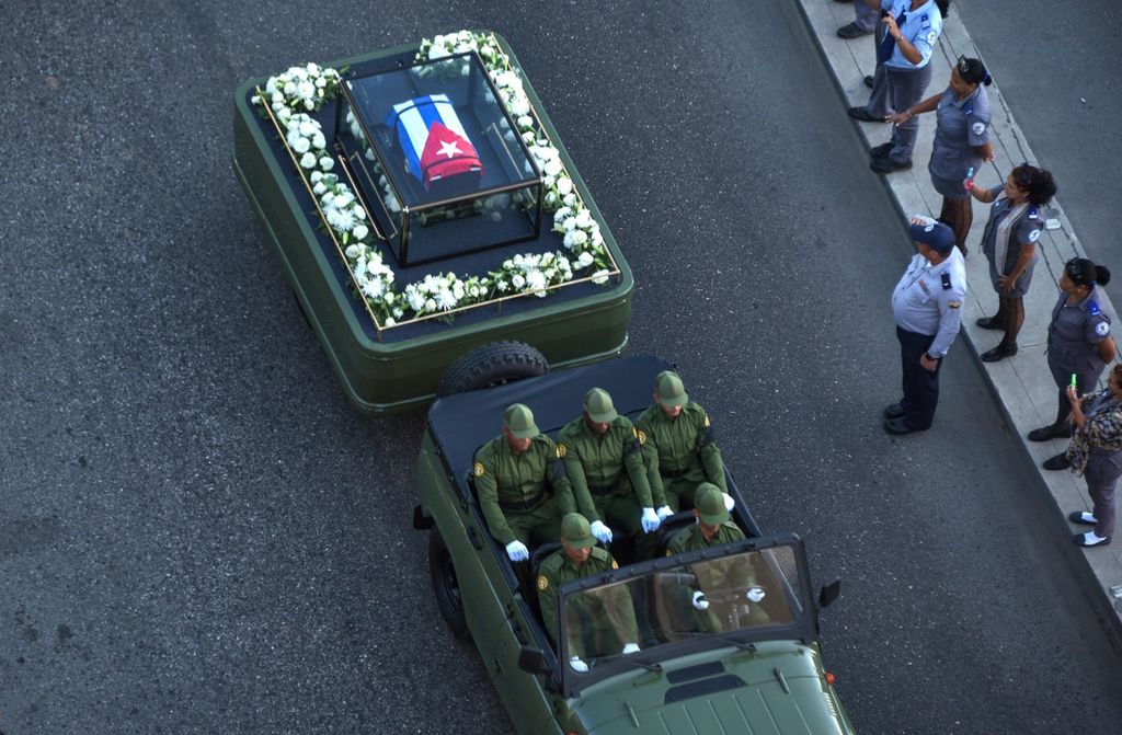 &nbsp; L'Avana, l'urna con le ceneri di Fidel Castro&nbsp;(Afp)