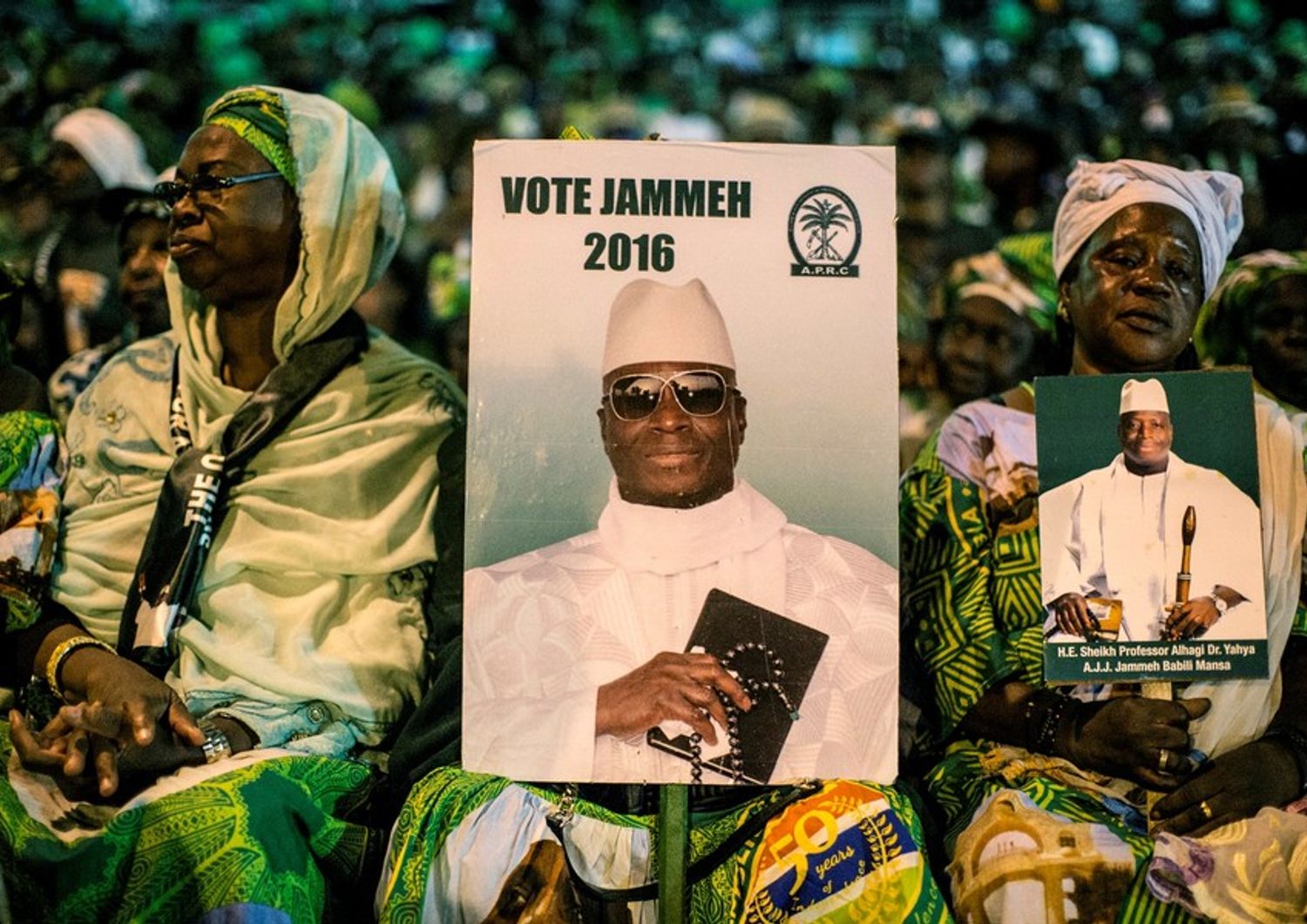 Gambia - elezioni presidente Repubblica - sostenitori&nbsp;Yayah Jammeh (Afp)