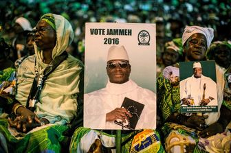 Gambia - elezioni presidente Repubblica - sostenitori&nbsp;Yayah Jammeh (Afp)
