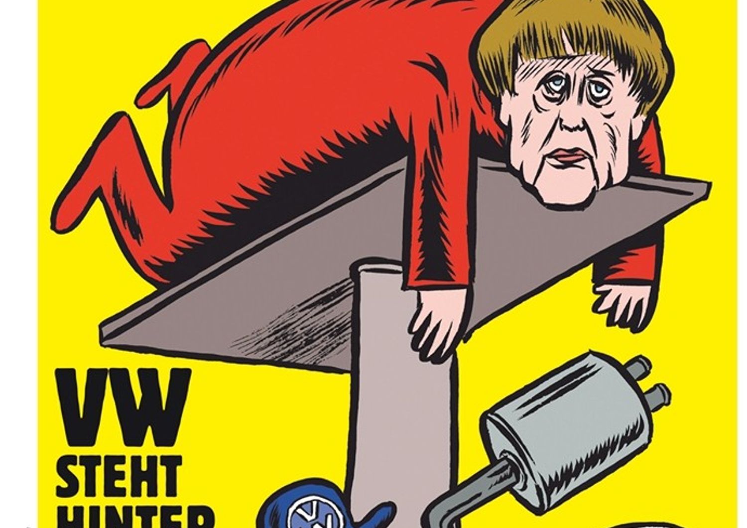 Charlie Hebdo sbarca in Germania, Merkel &#39;testimonial&#39;