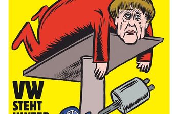 Charlie Hebdo sbarca in Germania, Merkel &#39;testimonial&#39;