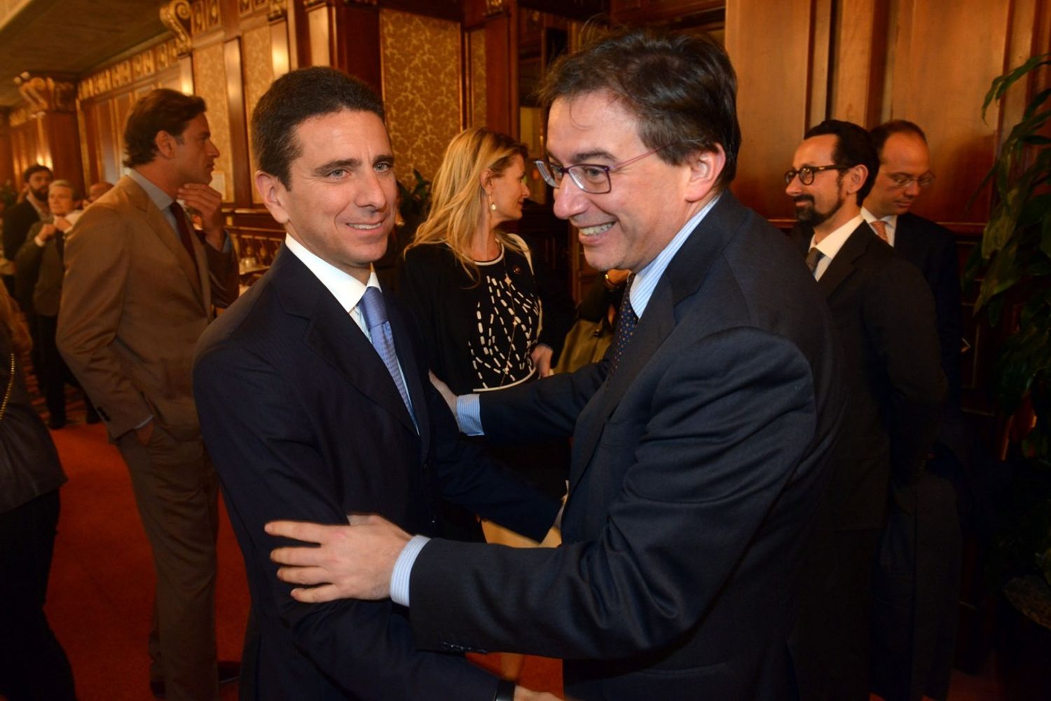 &nbsp;Milan-Abu Dhabi Business Forum Giovanni Bozzetti e Michele Angelo Verna (imago)