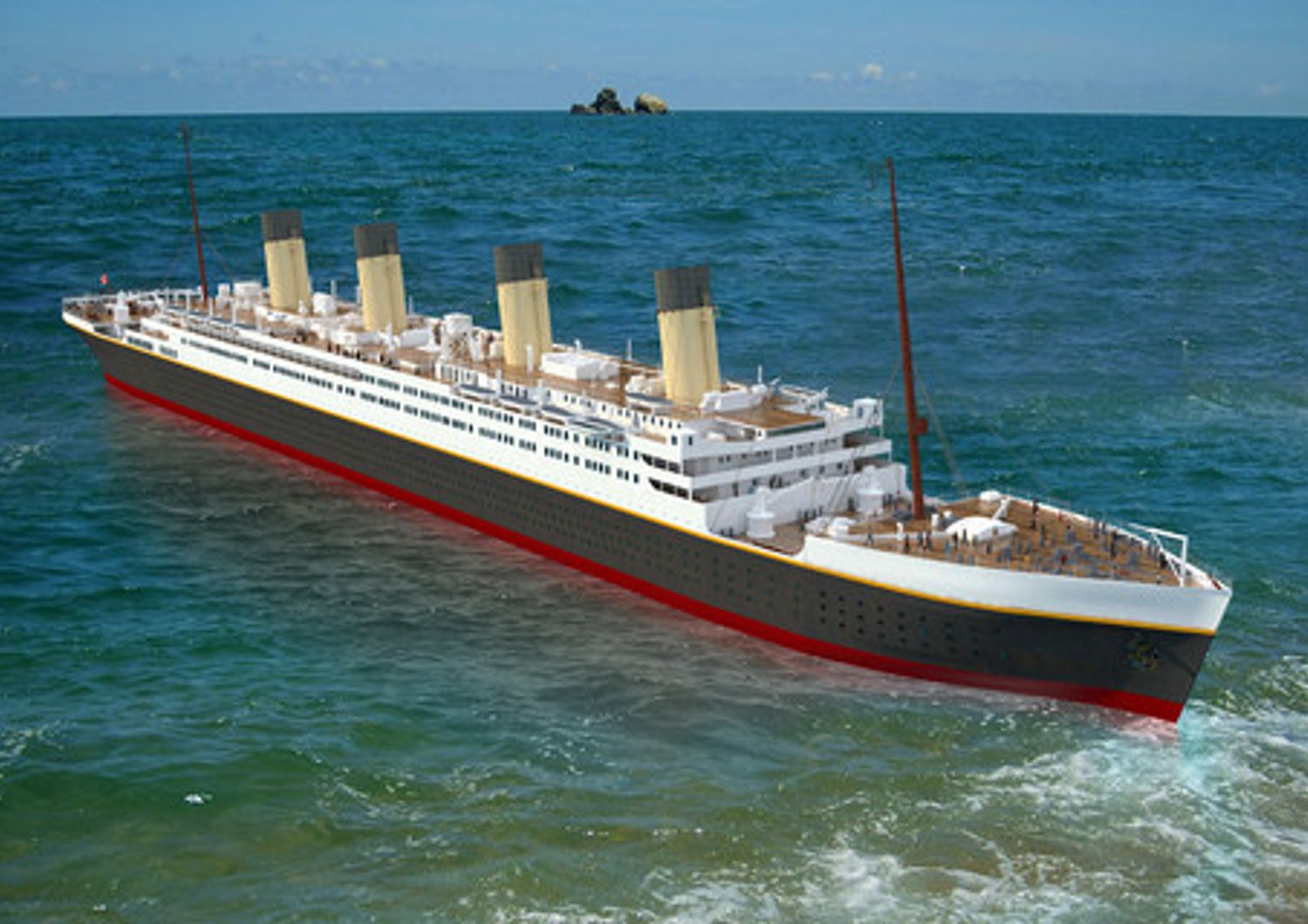 La replica del Titanic, 269 metri di lunghezza e 28 di larghezza, non navighera'. Sara' soltanto l'attrazione di un parco divertimenti nella provincia del Sichuan, a un migliaio di chilometri dal mare. (Afp)&nbsp;
